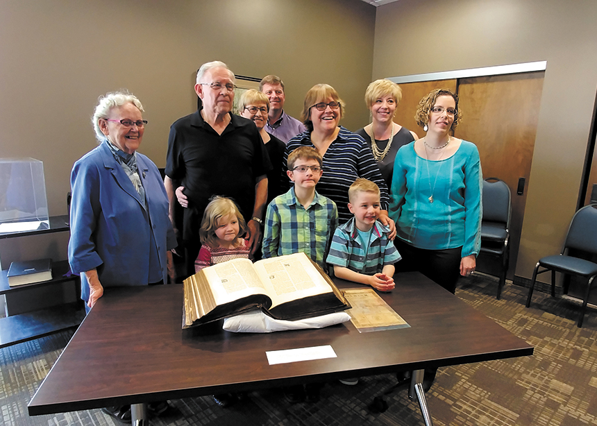 A Bible comes home Canadian Mennonite Magazine